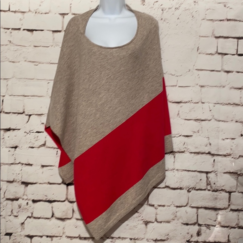 INC Cashmere Blend Poncho, Size M
